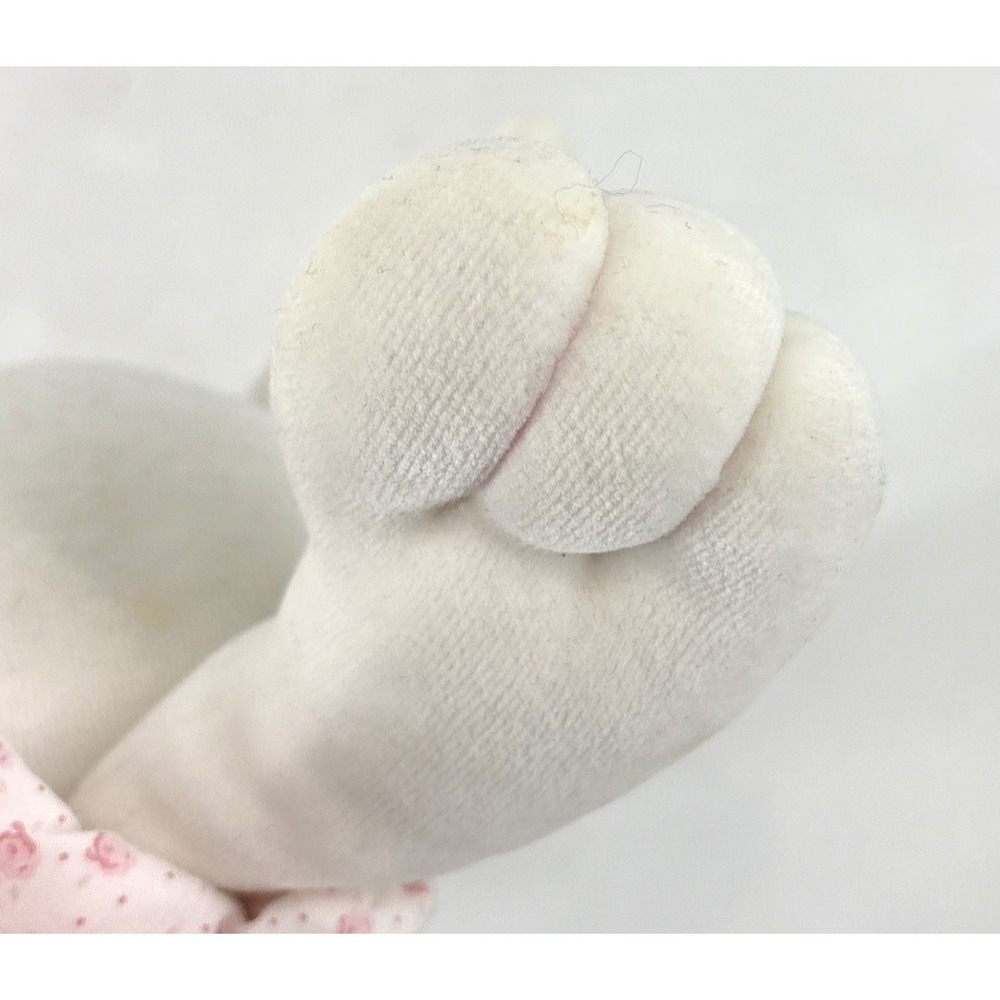Vintage Carters Prestige Bunny Pink Plush Musical Pull Toy Brahms' Lullaby WORKS - Picture 9 of 14